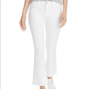 FRAME Denim Le Crop Mini Boot Blanc